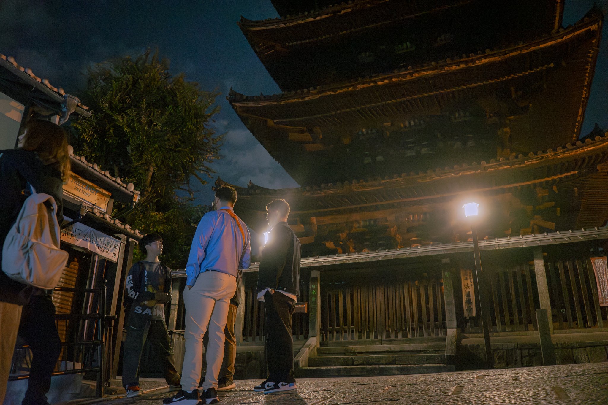 Gion night walking tour guests